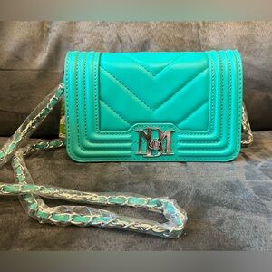 Badgley Mischka Teal Crossbody, NWT
